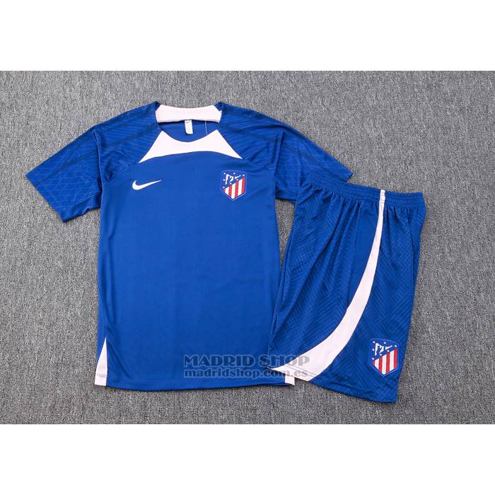 Chandal del Atletico Madrid Manga Corta 2023-2024 Azul - Pantalon Corto
